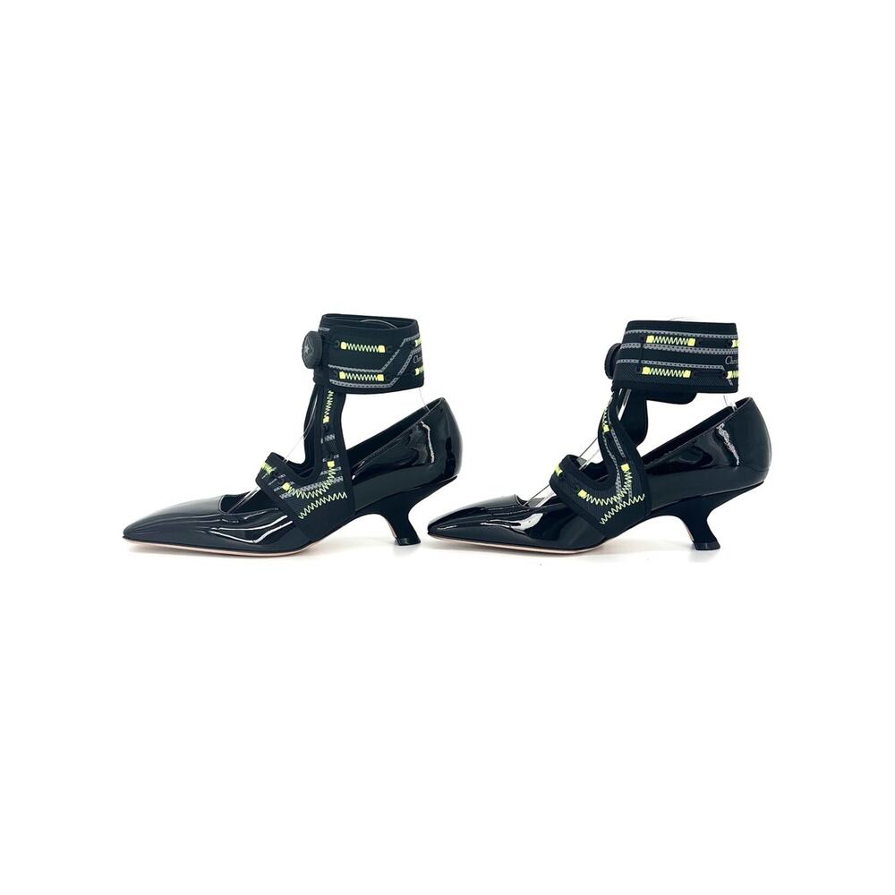 Christian Dior x Roger Vivier Black Patent Leather 62-22 Maryjane Pumps 38 - Picture 4 of 8
